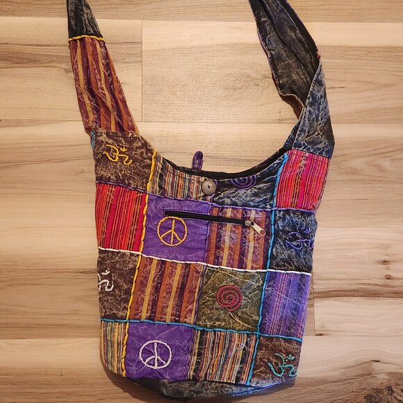 NWOT Boho hippy crossbody bag - Picture 1 of 6